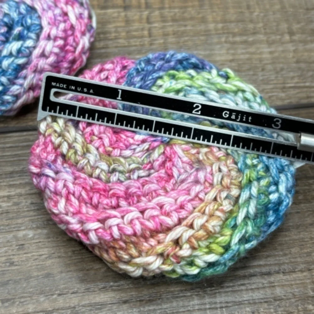 Handcrafted Crochet Spiral Tawashi Bath Scrubbies Set Cotton Yarn Handmade